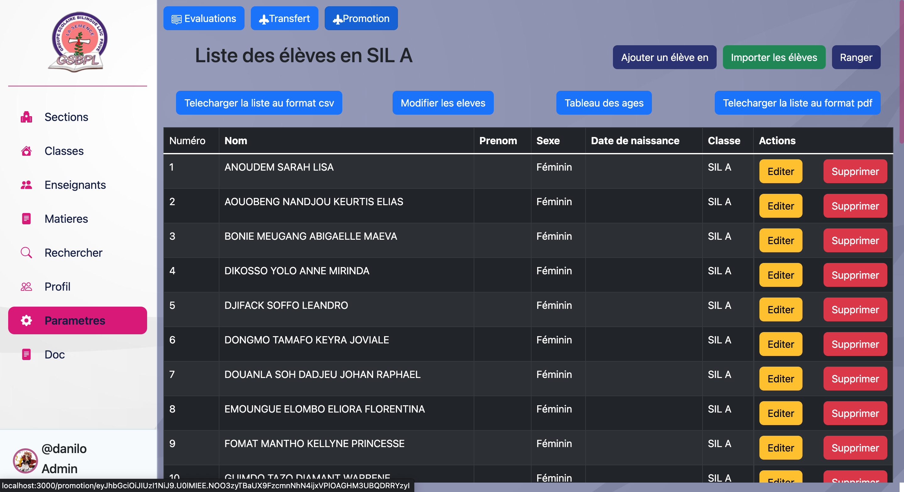School Management App for Secondary Schools